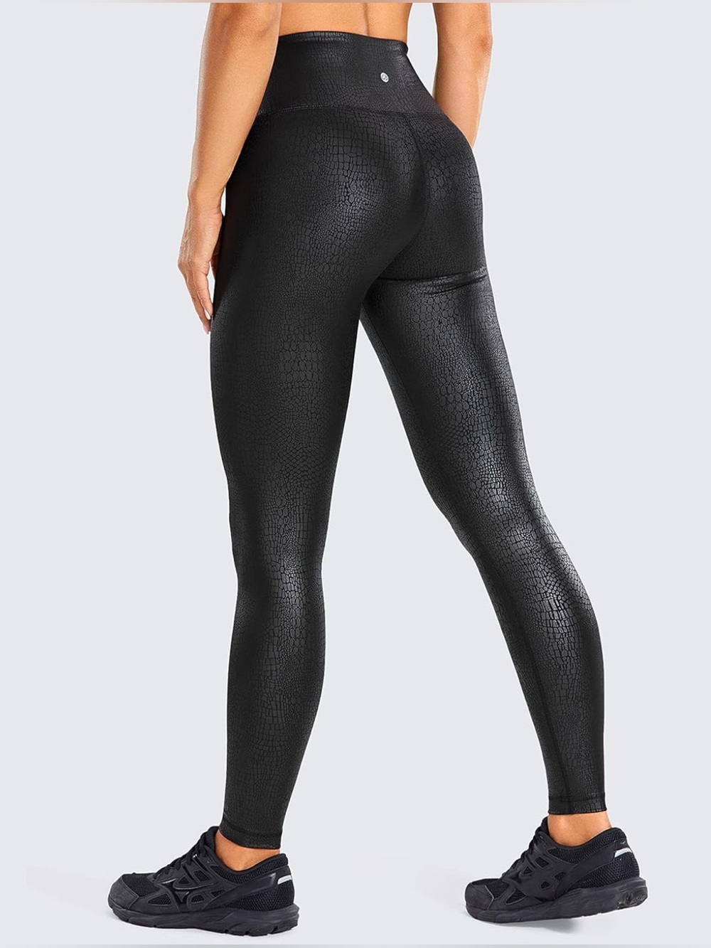 NWOT CRZ 25” Crocodile Faux Leather Leggings - Picture 3 of 9